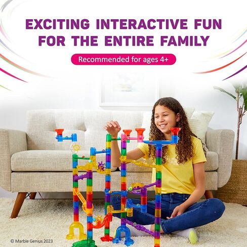 الرخام العبقري يتوهج في الرخام الداكن لتشغيل الرخام - 50 قطعة، متعددة الألوان، متوسطة، للأعمار من 4 سنوات فما فوق - كرات LED مضيئة لمسار السباق واللعب الملون in Kuwait