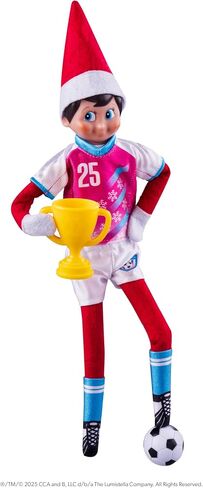 The Elf on the Shelf Polar Props North Pole Pitch Kit - 11-in-1 Elf Props and Accessories for Easy Sporty Soccer Elf Scenes - Scout Elf Not Included in Saudi Arabia