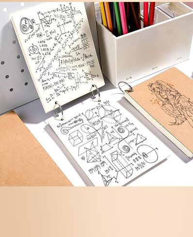Blank Notebook, Thicken Hardcover Sketchbook Unlined Notebook, 100 Sheets, 100gsm Paper, 5.6 x 8.2in, Journal for Drawing, Art, Travelers Gifts and Office Supplies, A5 Kraft Cover in Saudi Arabia
