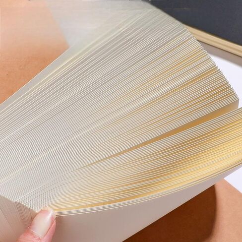Blank Notebook, Thicken Hardcover Sketchbook Unlined Notebook, 100 Sheets, 100gsm Paper, 5.6 x 8.2in, Journal for Drawing, Art, Travelers Gifts and Office Supplies, A5 Kraft Cover in Saudi Arabia