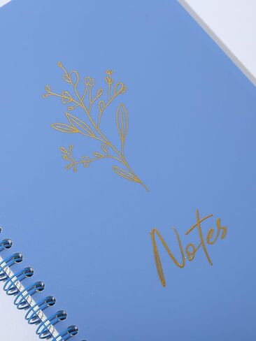 A5 Notebook 80 Sheets Coil Book Simple Student Diary Pp Hot Stamping Cover Yellow in Saudi Arabia