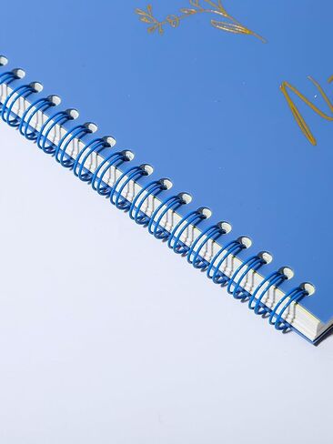 A5 Notebook 80 Sheets Coil Book Simple Student Diary Pp Hot Stamping Cover Yellow in Saudi Arabia