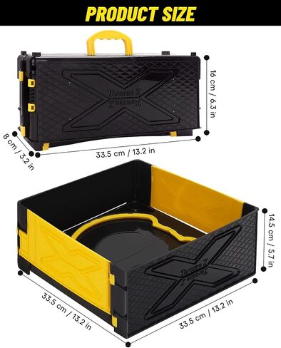 Foldable Portable X Stadium Arena with Carry Handle, Yellow Battle Stadium Compatible with X Gyro Tops & Launchers. Travel Toy Gift for Kids Ages 6+ in Saudi Arabia