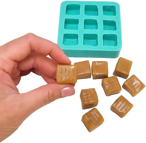 Caramel candies 9 cavities cereal mold | Soap | Candle | Mold for Wax | Mold for Resin (General Purpose) in Saudi Arabia