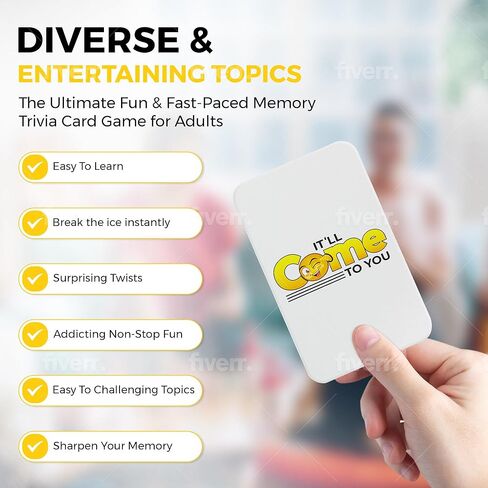 It'll Come to You - The Ultimate Fun & Fast-Paced Memory & Trivia Card Game for Adults! Perfect for Friends, Parties, Game Nights and Family Gatherings in Saudi Arabia