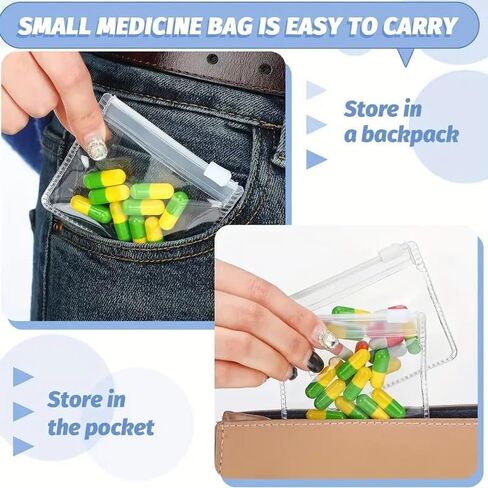 20 Pack Jewelry Storage Rolls - Reusable Zipper Bags for pill organizer and travel essentials, Nylon Accessory Pouches with Zipper Closure in Saudi Arabia