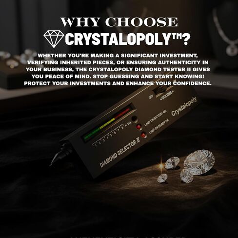 Diamond Tester 2 Kit – High Precision Jewelry Testing Device with Moissanite Sample, Portable Diamond Selector Tool for Jewelers, Collectors, Pawn Shops & Gemstone Verification in Saudi Arabia