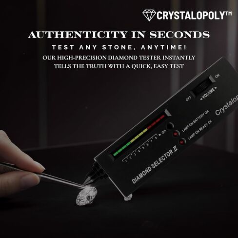Diamond Tester 2 Kit – High Precision Jewelry Testing Device with Moissanite Sample, Portable Diamond Selector Tool for Jewelers, Collectors, Pawn Shops & Gemstone Verification in Saudi Arabia