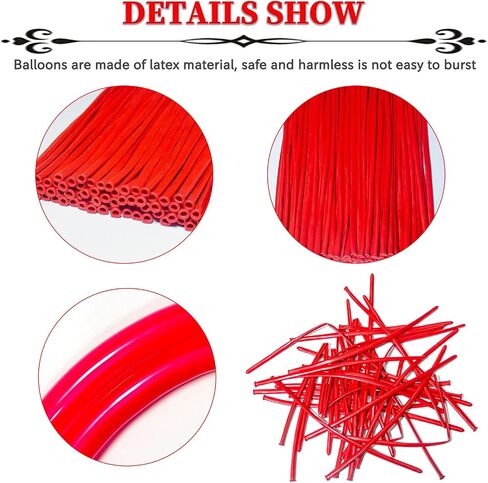 260 Balloons, Clear Long Balloons for Tying Balloon Arch & Balloon Ties in Kuwait