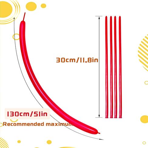 260 Balloons, Clear Long Balloons for Tying Balloon Arch & Balloon Ties in Kuwait