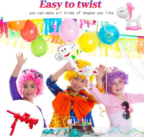 260 Balloons, Clear Long Balloons for Tying Balloon Arch & Balloon Ties in Kuwait
