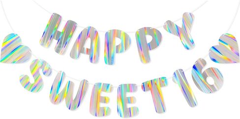 لافتة عيد ميلاد سعيد قزحية الألوان، زينة عيد ميلاد ثلاثية الأبعاد مثبتة مسبقًا بطول 9 أقدام، لافتة حفلات نابضة بالحياة مع أورورا، تأثيرات قوس قزح in Kuwait