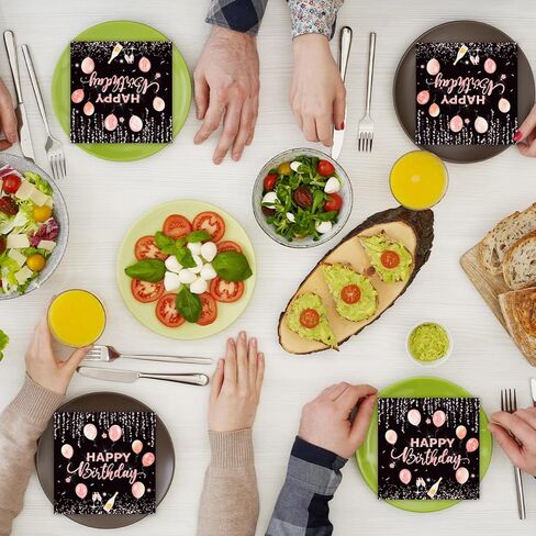 50 قطعة من مناديل ندفة الثلج مقاس 13 × 13 بوصة، مناديل ورقية زرقاء للشتاء العجائب للاستعمال مرة واحدة لحفلات الغداء ومناديل الكوكتيل لتزيين حفلات عيد الميلاد وأعياد الميلاد (ندفة الثلج) in Kuwait