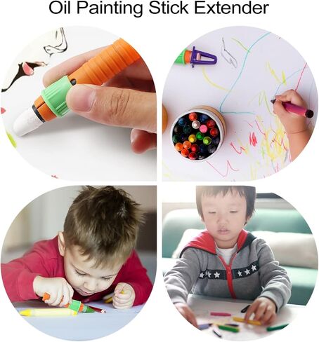 TEHAUX 15pcs Oil Pastel Extender Drawing Pencil Sharpener Stick Extender Crayon Lengthener Oil Pencils for Artists in Saudi Arabia