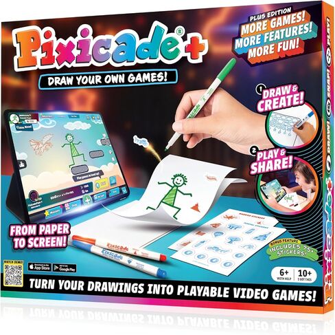 Abacus Brands Pixicade+ - Draw Your Own Video Game Maker, Kids Gift Ages 6+ in Kuwait