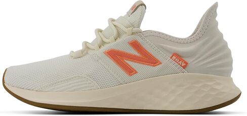 New Balance Women's Fresh Foam Roav V1 Running Shoe, Paper White/Gum, 6 Wide in Saudi Arabia