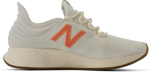 New Balance Women's Fresh Foam Roav V1 Running Shoe, Paper White/Gum, 6 Wide in Saudi Arabia