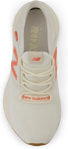 New Balance Women's Fresh Foam Roav V1 Running Shoe, Paper White/Gum, 6 Wide in Saudi Arabia