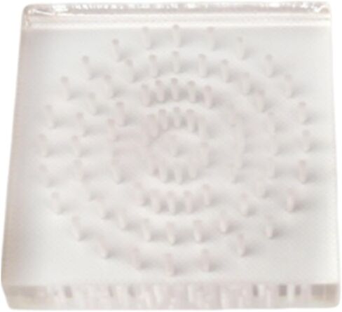 Acrylic Clay Doll Board Pottery Figure Plug Board Handmade Portable Practical Accessory Clay Figure Display Rack- Round in Kuwait