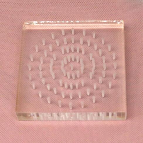 Acrylic Clay Doll Board Pottery Figure Plug Board Handmade Portable Practical Accessory Clay Figure Display Rack- Round in Kuwait