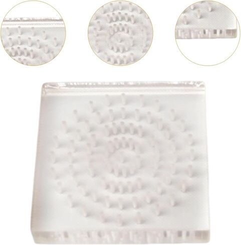 Acrylic Clay Doll Board Pottery Figure Plug Board Handmade Portable Practical Accessory Clay Figure Display Rack- Round in Kuwait