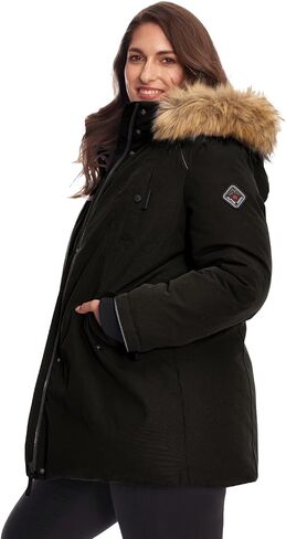 Alpine North Glacier Women’s Vegan Down Winter Coat with Faux Fur Fruck in Saudi Arabia