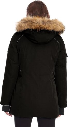 Alpine North Glacier Women’s Vegan Down Winter Coat with Faux Fur Fruck in Saudi Arabia