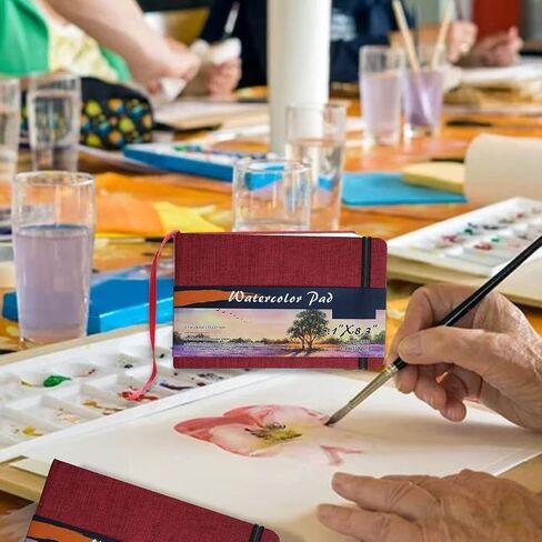 5.1" x 8.3" Watercolor Pad, Pack of 1 (40 Sheets), Art Sketchbook Pad for Watercolor Techniques and Mixed Media in Saudi Arabia