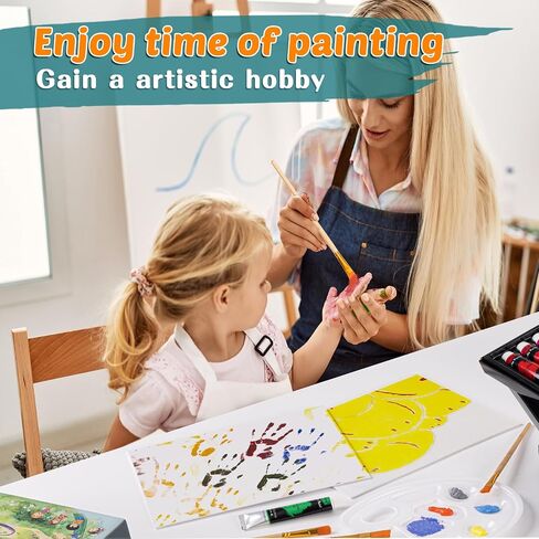 koseibal Acrylic Paint Set for Kids & Adults, Art Supplies Kit with Canvas in Saudi Arabia