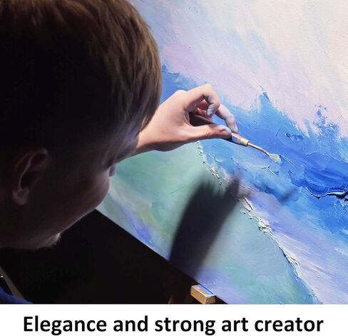 Honoson 16 قطعة مجموعة سكاكين الرسم مجموعة سكين لوحة الفولاذ المقاوم للصدأ رسم خلط مكشطة ملعقة مع مقبض خشبي لملحقات الطلاء الزيتي لوازم خلط ألوان الأكريليك (أحمر) in Kuwait