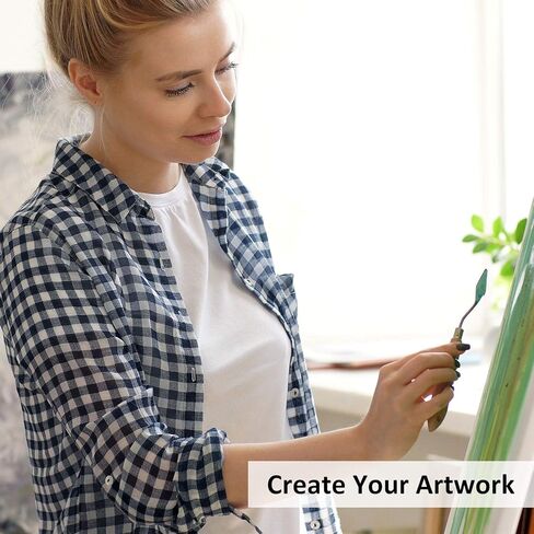 Honoson 16 قطعة مجموعة سكاكين الرسم مجموعة سكين لوحة الفولاذ المقاوم للصدأ رسم خلط مكشطة ملعقة مع مقبض خشبي لملحقات الطلاء الزيتي لوازم خلط ألوان الأكريليك (أحمر) in Kuwait