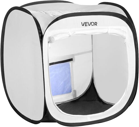 خيمة كشك طلاء محمولة من VEVOR، مقاس 15.94 × 15.94 × 16.9 بوصة، خيمة طلاء رش محمولة منبثقة مع باب شبكي، وخيام طلاء بالرش للنماذج الصغيرة، والمنحوتات، والمزهريات، وإطارات الصور، والتصميم المنبثق in Kuwait