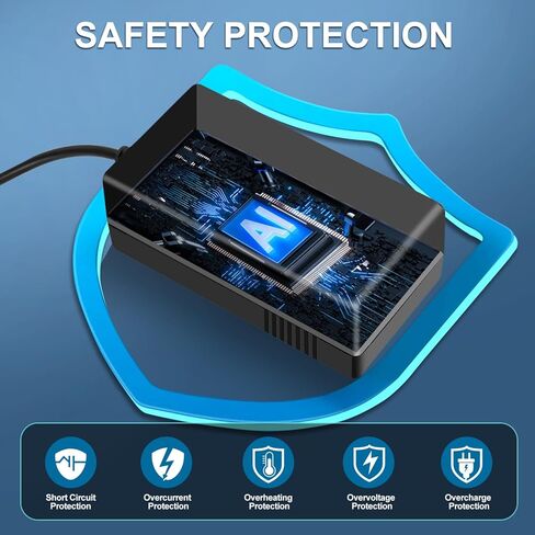 12V Battery Charger with 6.6Ft Cable for All Power Wheels 12 Volt Ride-on Toys for Fisher-Price Gray and Orange Top in Kuwait