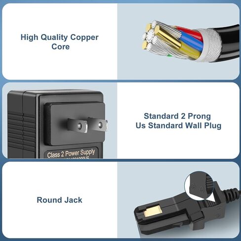 12V Battery Charger with 6.6Ft Cable for All Power Wheels 12 Volt Ride-on Toys for Fisher-Price Gray and Orange Top in Kuwait