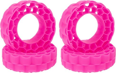 حشوات مطاط السيليكون فائقة النعومة من MEUS RACING لإطارات 68-72 مم 1.3 بوصة (أحمر وردي) in Kuwait