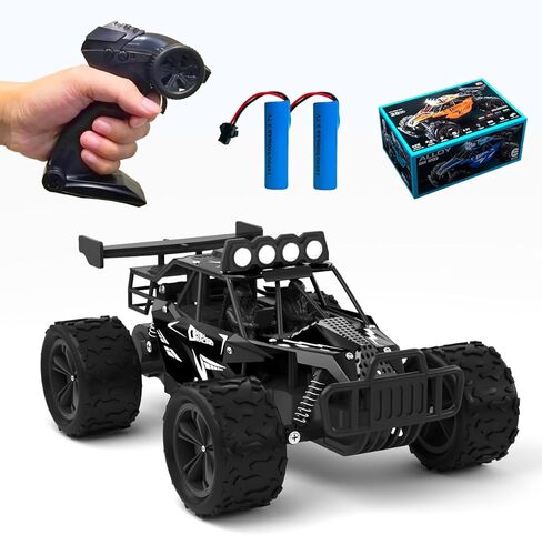 Remote Control Car Monster Truck Toys 1:16 Scale RC Car For Boys 2.4GHz High Speed 20 km/h With LED Headlights,Rechargeable RC Cars Gifts for Boys 4-7 8-12 Christmas, Beginner, Kids 6-12+(Orange) in Saudi Arabia