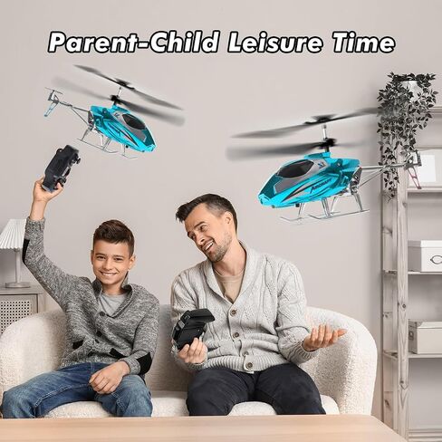 VATOS RC Helicopter for Boys, 2.4G Remote Control Helicopter with LED Light for Kids 12+ Years Old, Fixed Height, One-Key Take-Off, Indoor RC Planes Ideal Festival Gifts for Boys Adults in Saudi Arabia