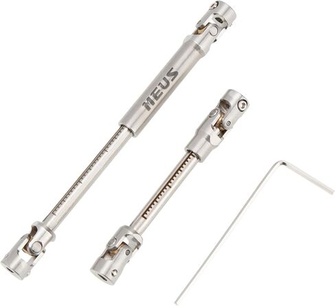 MEUS RACING SCX24 Driveshaft Cut to Length Driveshaft for 1/24 Axial SCX24 RC Crawler Car (Silver) in Saudi Arabia