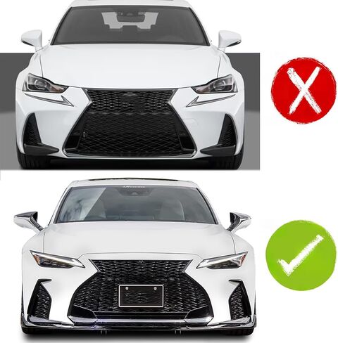 زوج من المصد الخلفي لسيارة Lexus IS300 IS350 2021-2025 Base F Sport Rear Chin Spoiler Splitter ABS (أسود لامع) in Saudi Arabia