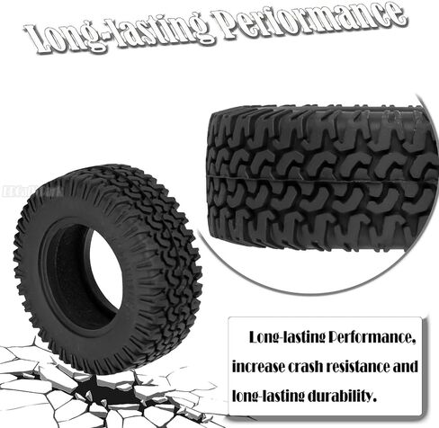 RC 1.55 Soft Rubber Wheel Tires for 1/10 Tamiya AX90069 D90 TF2 CC01 CC02 RC Crawler Car,RC 1.55 in Rubber Wheel Tires,Road Soft Tires in Saudi Arabia