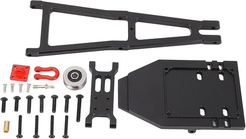Alomejor DIY RC Truck and Build Kit، مجموعة بناء سحب مقطورة RC من سبائك الألومنيوم مع ذراع رافعة للسحب والشاحنة (أسود) in Saudi Arabia