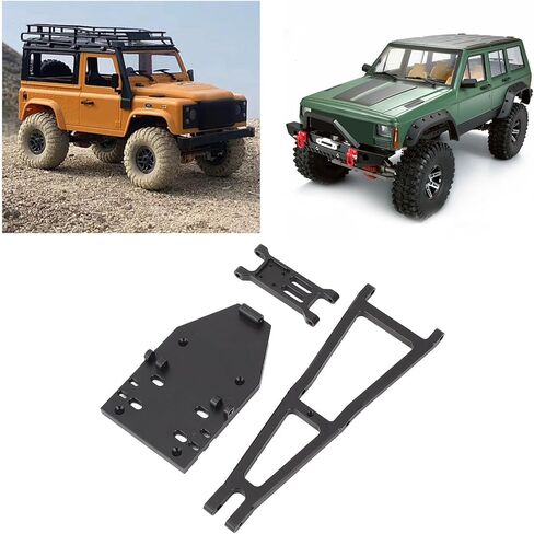 Alomejor DIY RC Truck and Build Kit، مجموعة بناء سحب مقطورة RC من سبائك الألومنيوم مع ذراع رافعة للسحب والشاحنة (أسود) in Saudi Arabia