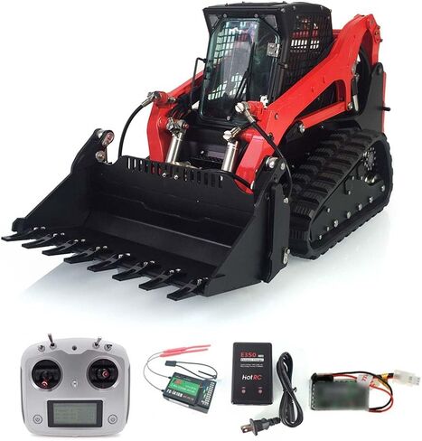 TOUCAN RC HOBBY 1/14 LESU Metal RC Hydraulic Aoue-LT5 Tracked Skid-Steer Loader RTR Model Lights for Ages 14+ in Kuwait