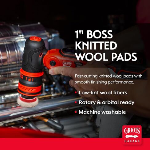 Griots Garage - وسادات صوف محبوكة BOSS مقاس 6.5 بوصة (مجموعة من 2) (BKW6) in Kuwait