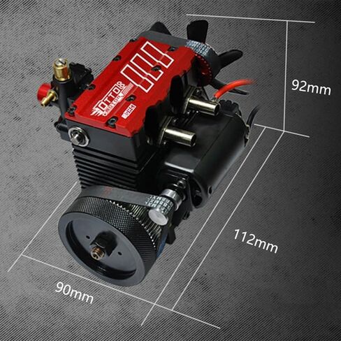 TOYAN FS-L200AC 7cc مضمنة 4 السكتة الدماغية 2 مجموعة محرك اسطوانة، نيترو الاحتراق الداخلي نموذج DIY (مجموعة DIY الأحمر) in Kuwait