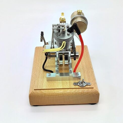 Steam Engine Model Building Kits, V-Twin 4-Stroke Gasoline Engine with Kickstart Mechanism, Internal Combustion Motorcycle Engine Model for Science Experiment Display in Saudi Arabia