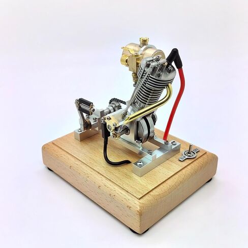 Steam Engine Model Building Kits, V-Twin 4-Stroke Gasoline Engine with Kickstart Mechanism, Internal Combustion Motorcycle Engine Model for Science Experiment Display in Saudi Arabia