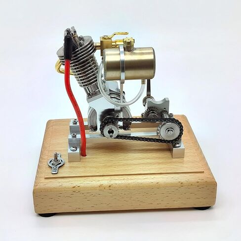 Steam Engine Model Building Kits, V-Twin 4-Stroke Gasoline Engine with Kickstart Mechanism, Internal Combustion Motorcycle Engine Model for Science Experiment Display in Saudi Arabia