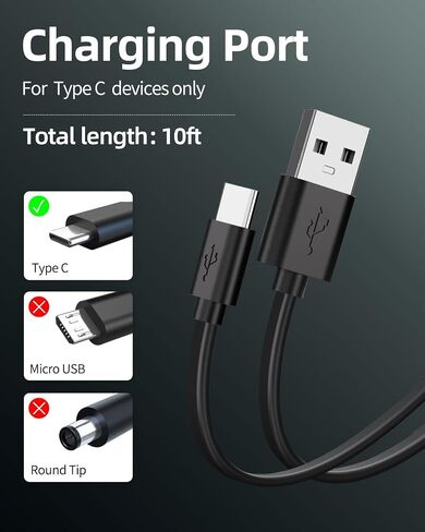 Charger Cord Cable Fit for Bose SoundLink Color Color 2 II Mini 2 II Revolve Revolve Plus Micro Bluetooth Speaker SoundSport QuietComfort 35 35 II 20 Headphones Power Adapter Supply 5 Ft in Kuwait