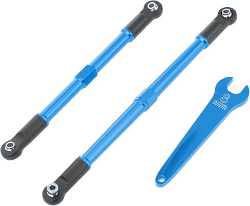 7075 Aluminum Tie Links Push Rods Set Upgrade Parts for Traxxas 1/10 E-Revo 2.0 Summit,Replace#5319X #5338R(Blue) in Kuwait
